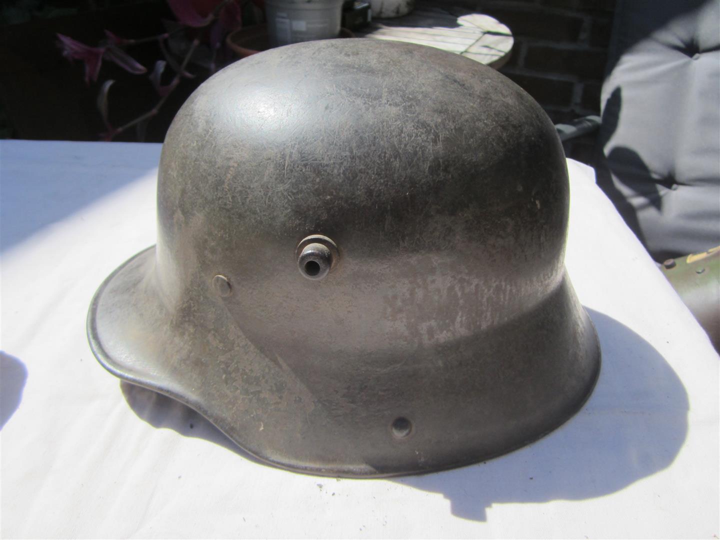 WW1 German M17 Helmet With Liner Band & Chinstrap